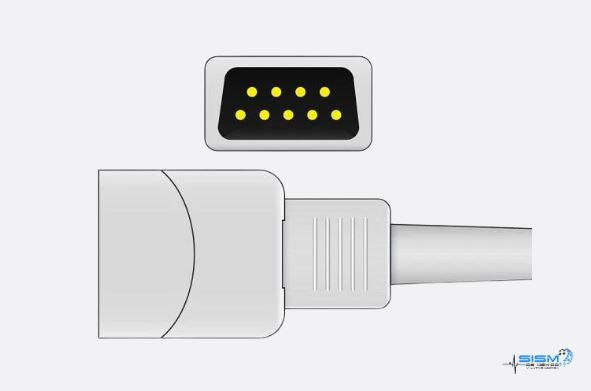 Cable adaptador SpO2 compatible Datex-Ohmeda Oxytip OXY-SLA