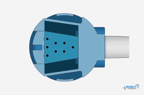 Cable adaptador SpO2 compatible Datex-Ohmeda Oxytip OXY-SLA