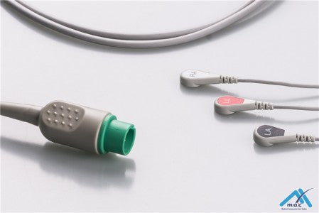 Cable ECG de una pieza compatible Spacelabs