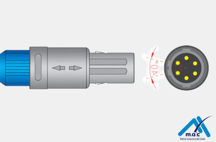 Cable adaptador SpO2 compatible Mindray® 6 pines