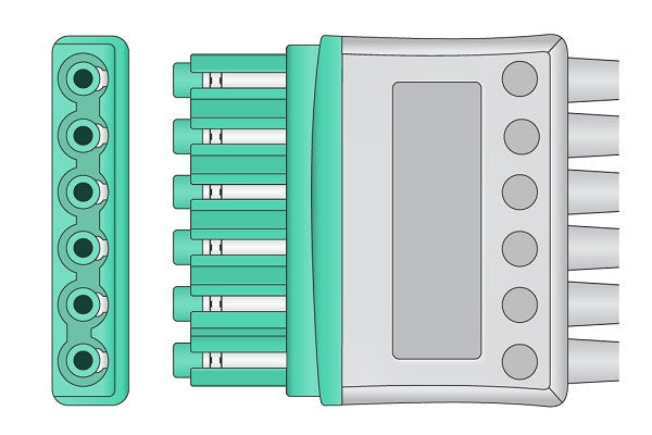 Latiguillos ECG Draeger