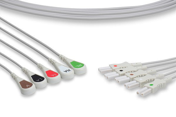 Set de latiguillos ECG compatibles Spacelabs TruLink