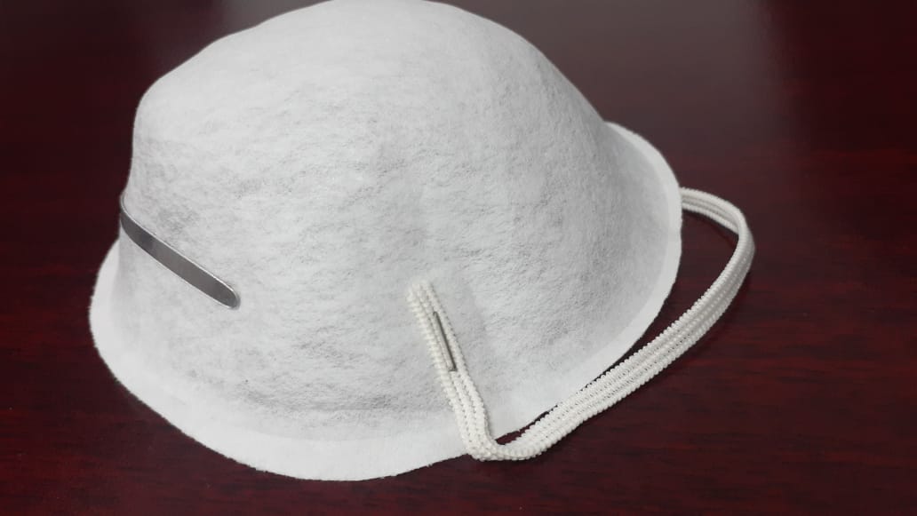 CUBREBOCAS DESECHABLE  TIPO CONCHA POLIESTER (PAQ. CON 10)