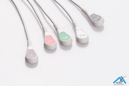 Cable ECG de una pieza compatible Philips