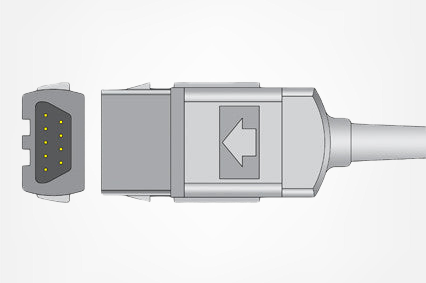 Cable adaptador SpO2 compatible Datex-Ohmeda® Trusat® TruSignal® TS-M3