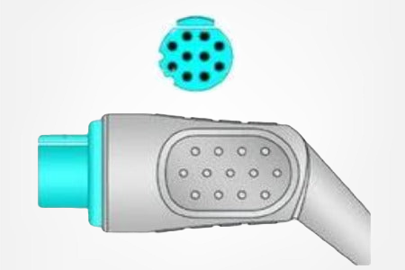 Cable ECG de una pieza compatible Datex-Ohmeda