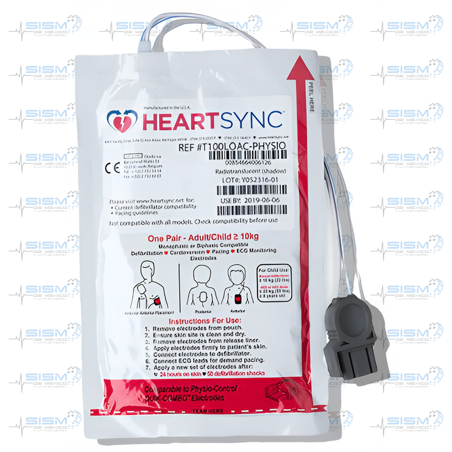 Electrodos Desechable Compatible con Lifepak y Mindray