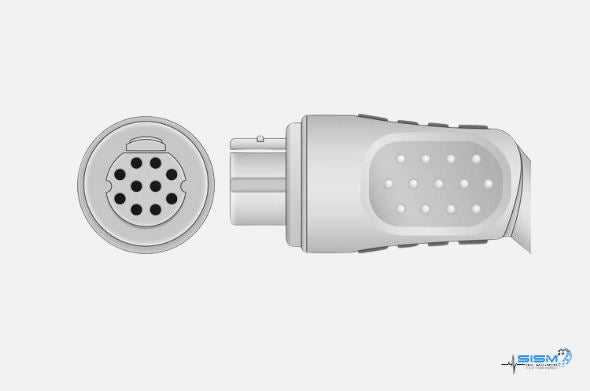 Cable adaptador SpO2 compatible Datex-Ohmeda® OXY-C3