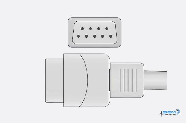 Cable adaptador SpO2 compatible Datex-Ohmeda® OXY-C3