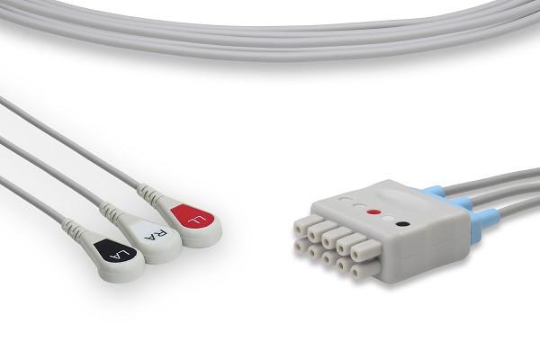 Latiguillos ECG compatibles GE® Vivid i / q