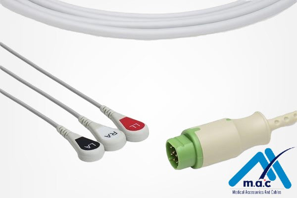 Cable ECG de una pieza compatible Siemens