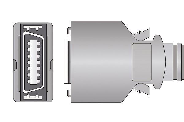 Cable adaptador SpO2 compatible Nellcor® SCP-10 MC-10