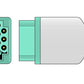 Cable troncal compatible GE Marquette de 12 latiguillos