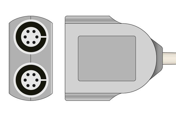 Cable convertidor IBP a 6-Pin doble Spacelabs