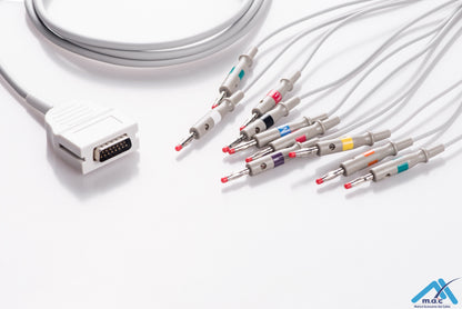 Cable EKG Compatible Burdick EK10
