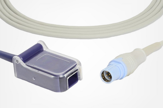 Cable adaptador SpO2 compatible Siemens® Draeger® Nellcor® Oximax®