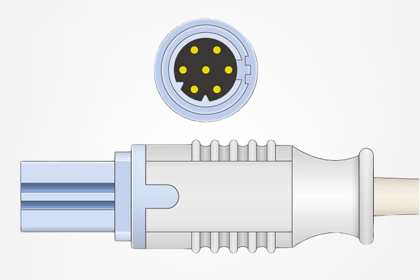 Cable adaptador SpO2 compatible Siemens® Draeger® LNCS