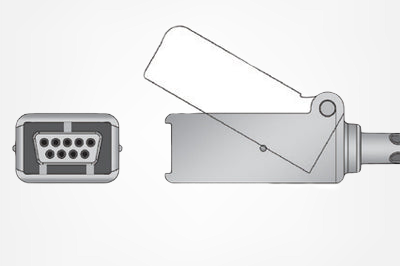 Cable adaptador SpO2 compatible Siemens® Draeger® LNCS