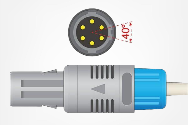 Cable adaptador SpO2 compatible Datascope® Trio Oximax